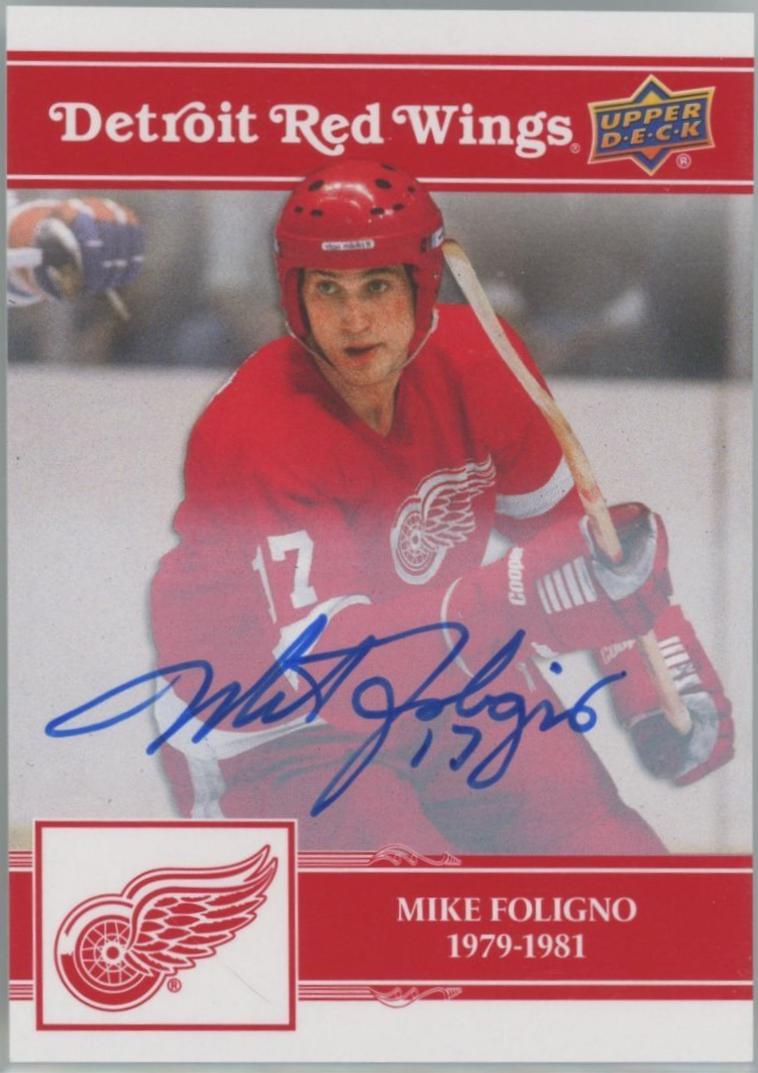 Mike Foligno [Gold Autograph] #60
