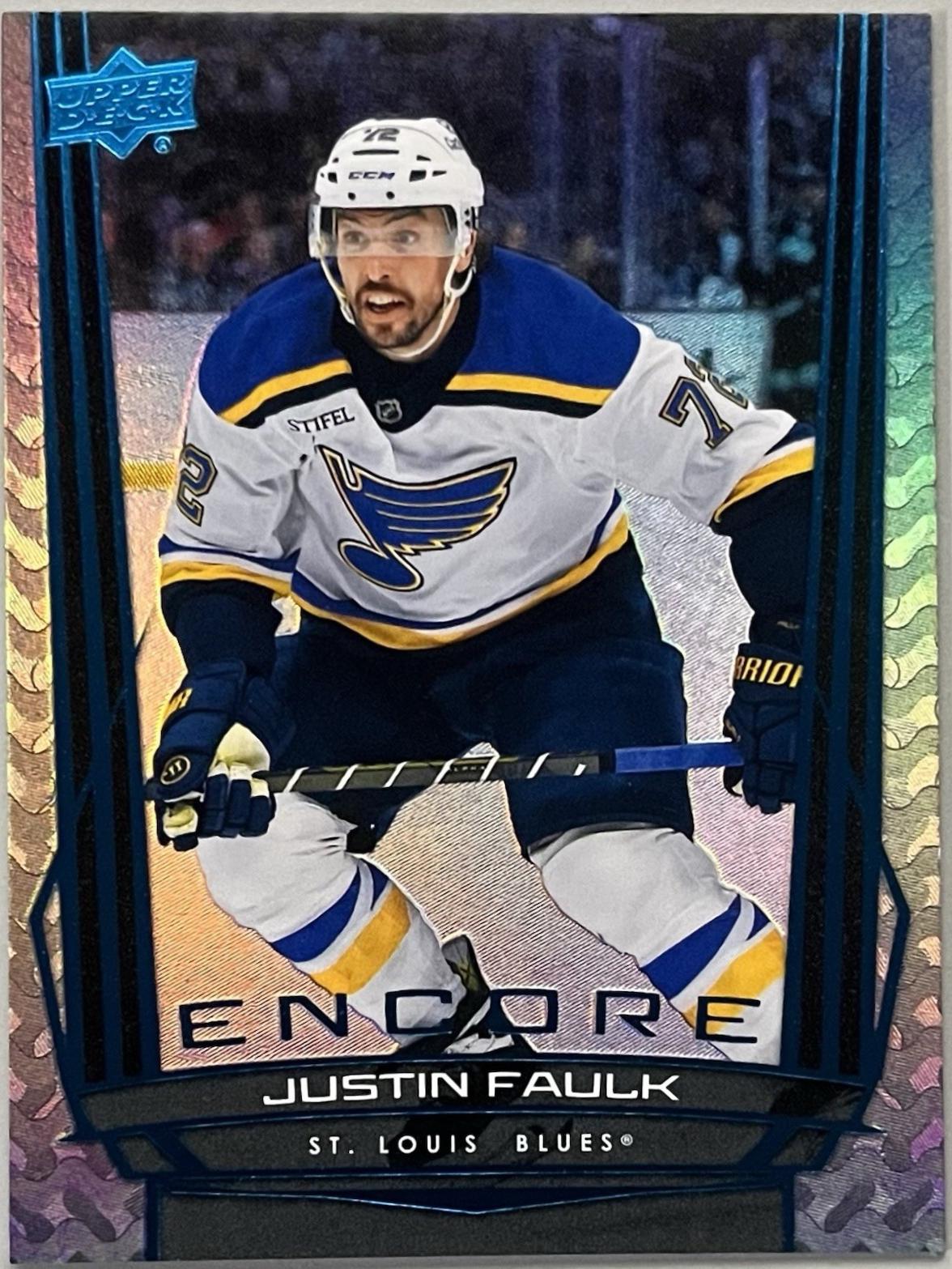 Justin Faulk [Blue] #E-146