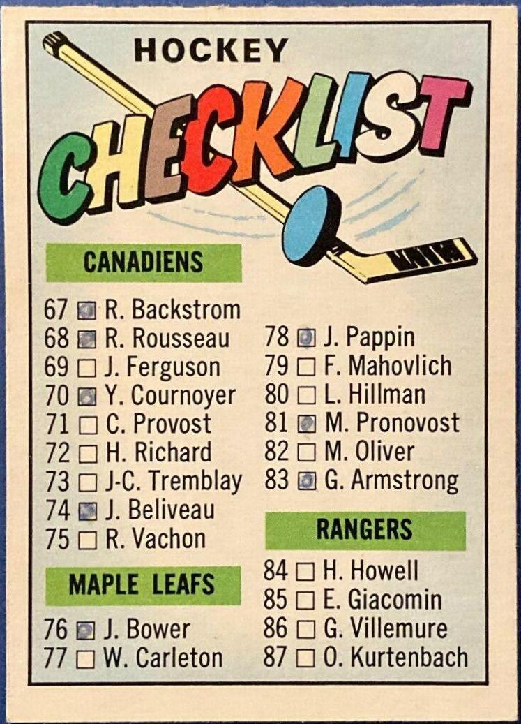 Checklist Card #120