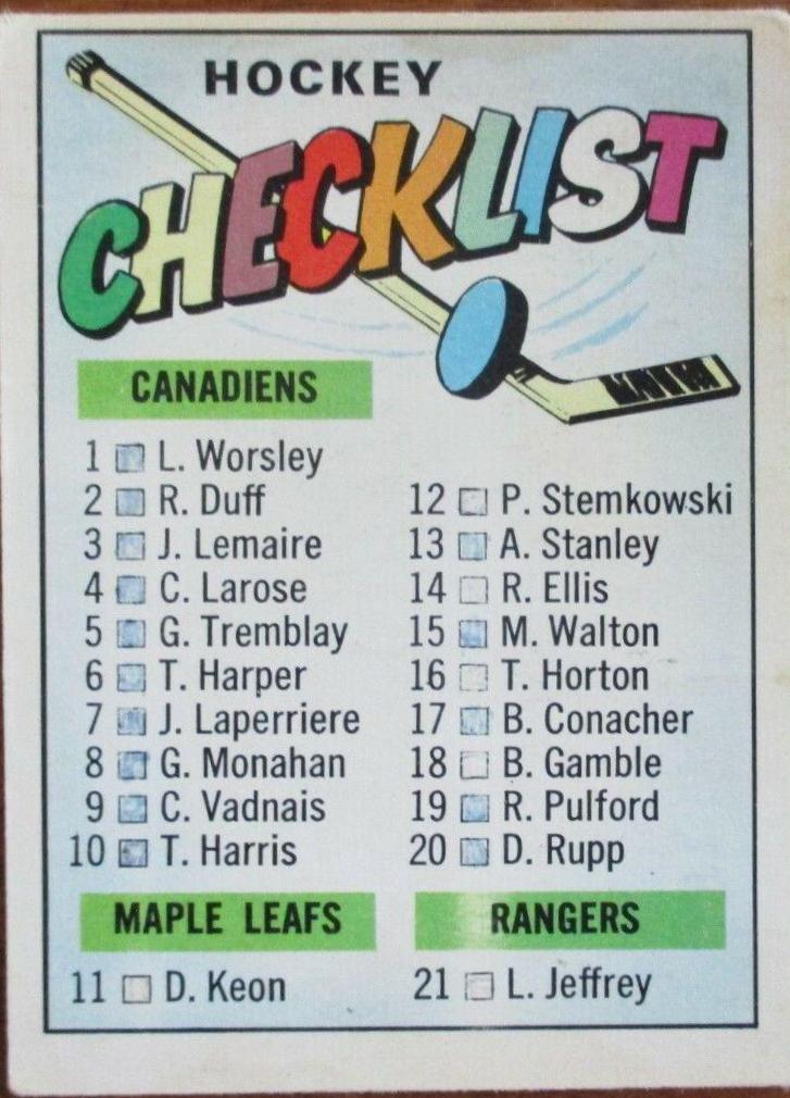 Checklist Card #66