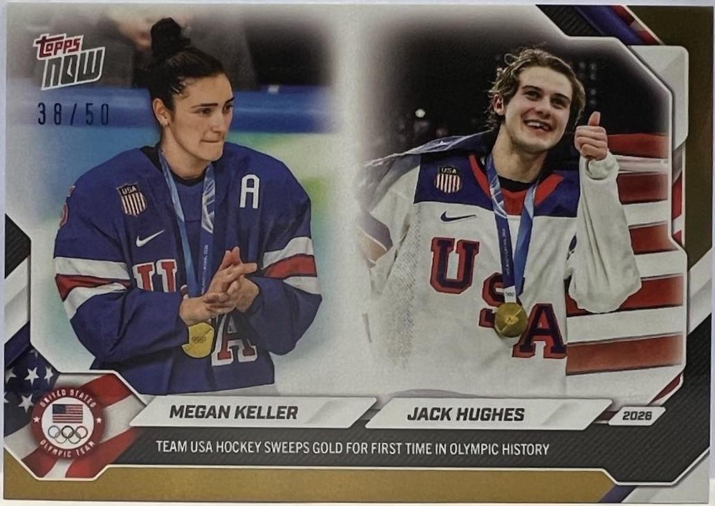 Megan Keller / Jack Hughes [Gold] #19