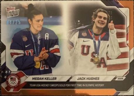 Megan Keller / Jack Hughes [Orange] #19