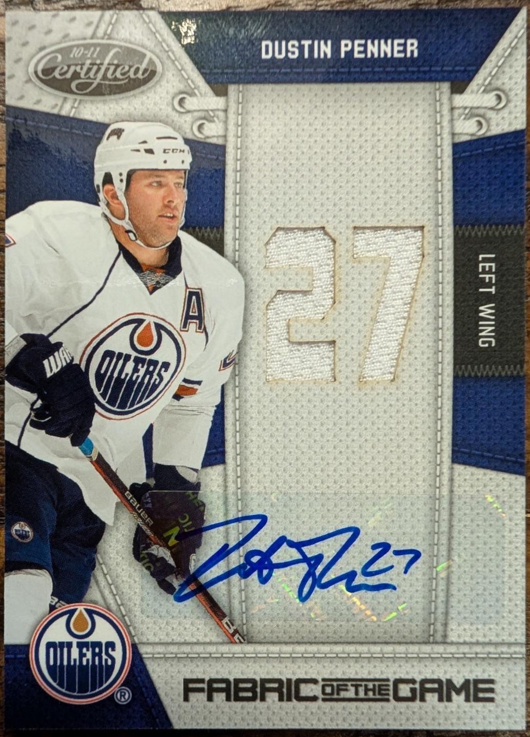 Dustin Penner [Jersey Number Autograph] #DUP