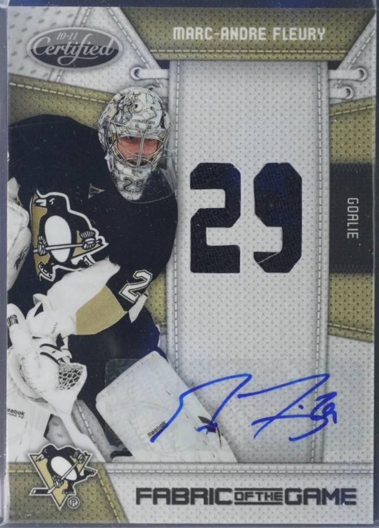 Marc-Andre Fleury [Jersey Number Autograph] #MAF