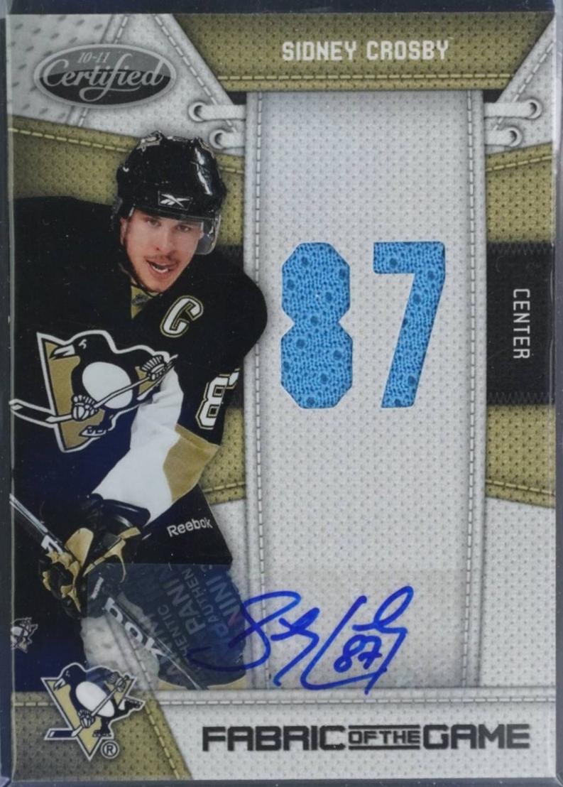 Sidney Crosby [Jersey Number Autograph] #SC