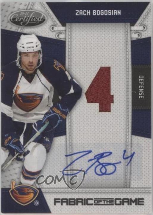 Zach Bogosian [Jersey Number Autograph] #ZB
