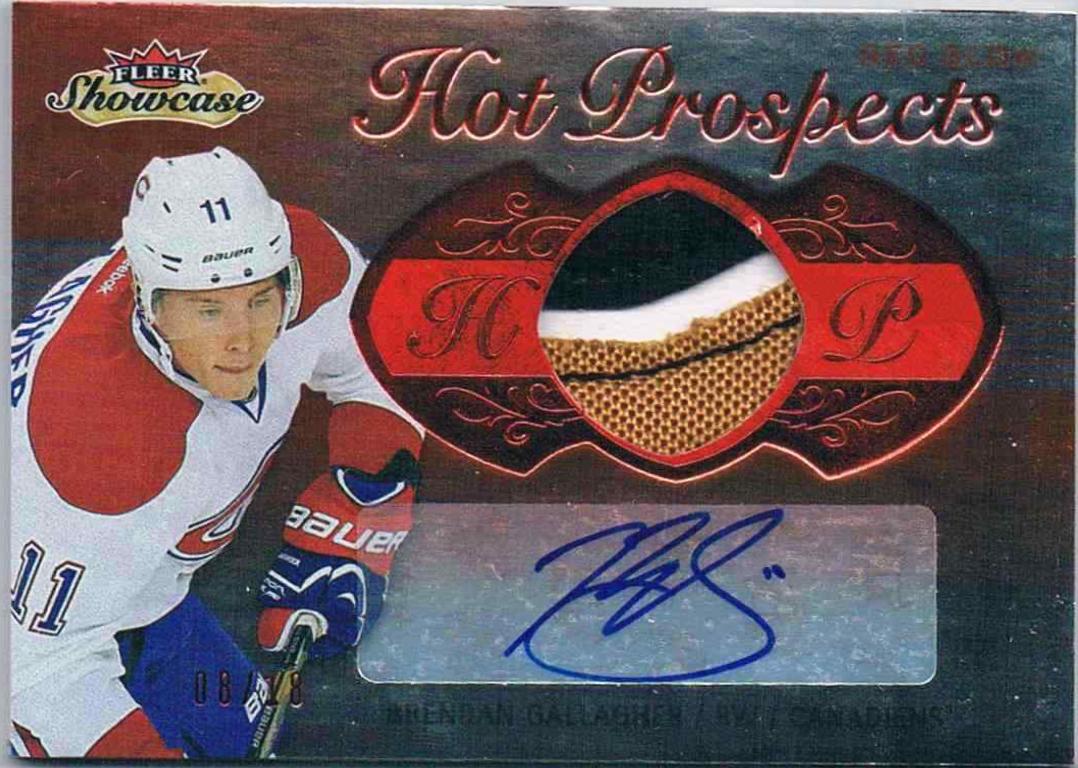 Brendan Gallagher [White Hot Jumbo Patch Autograph Patch] #202