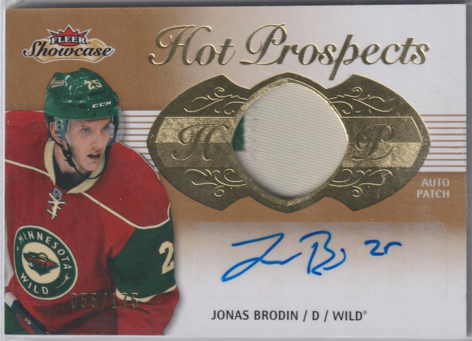 Jonas Brodin [White Hot Jumbo Patch Autograph Patch] #183