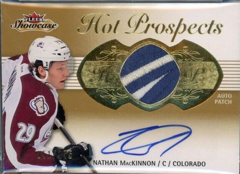 Nathan MacKinnon [White Hot Jumbo Patch Autograph Patch] #207