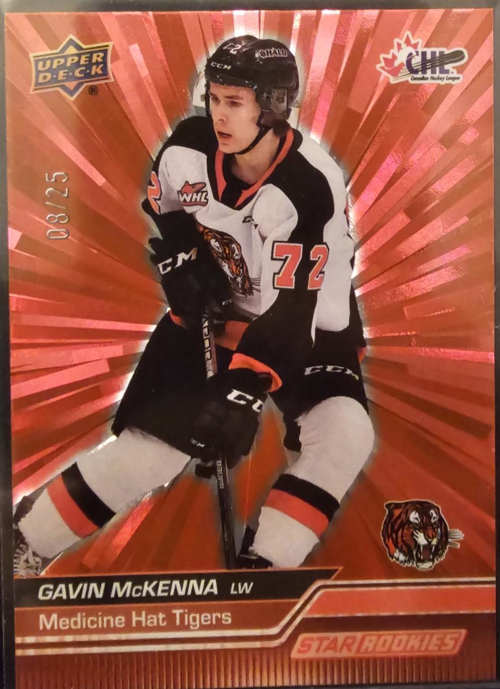 Gavin McKenna [Outburst Red Star Rookie] #351