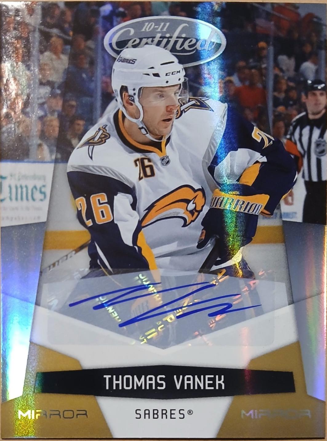 Thomas Vanek [Mirror Gold Signature] #17