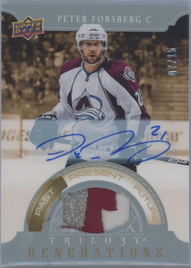 Peter Forsberg [Patch Autograph] #TG-12A