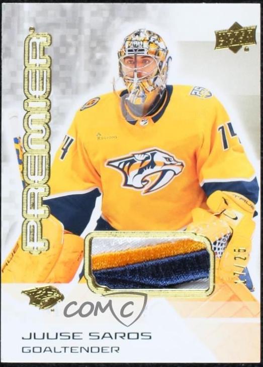 Juuse Saros [Gold Premium Memorabilia] #7