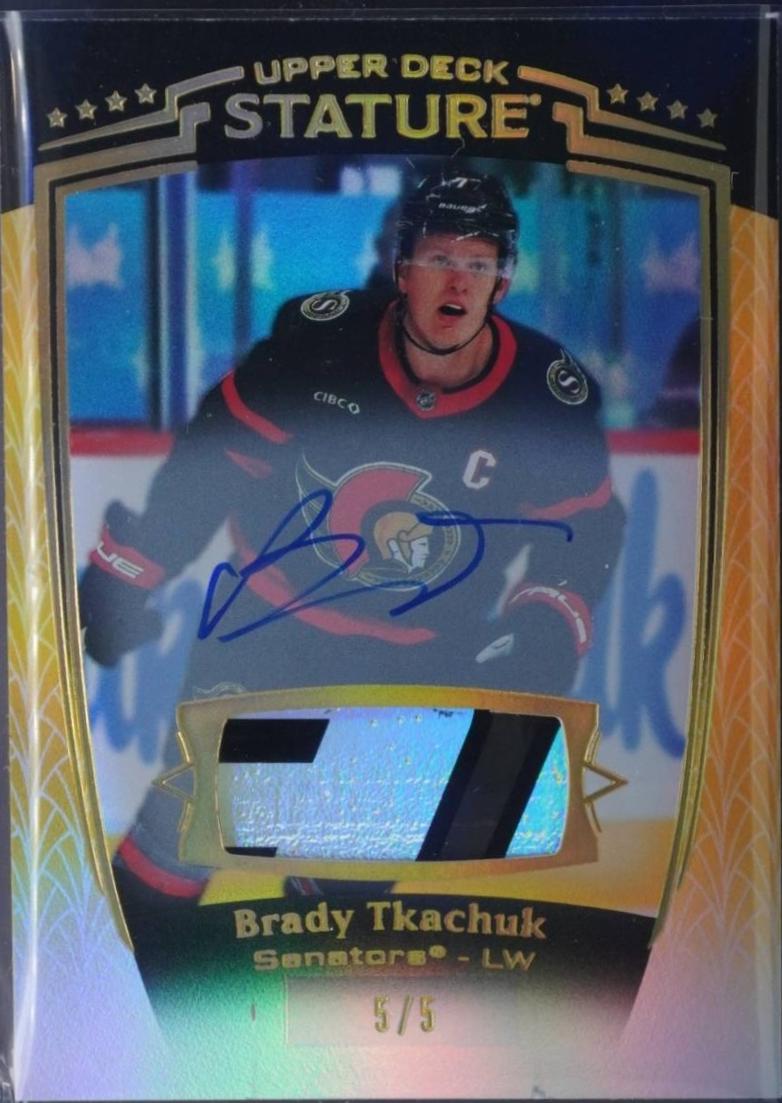 Brady Tkachuk [Gold Autograph Memorabilia] #1