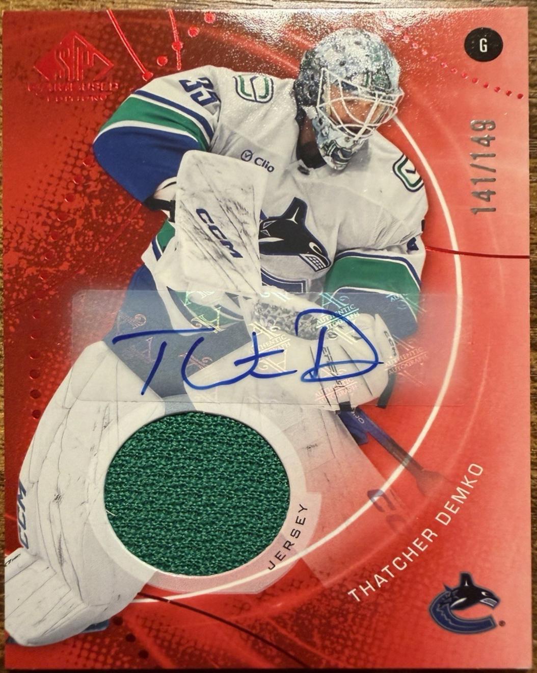 Thatcher Demko [Red Auto Jersey] #51