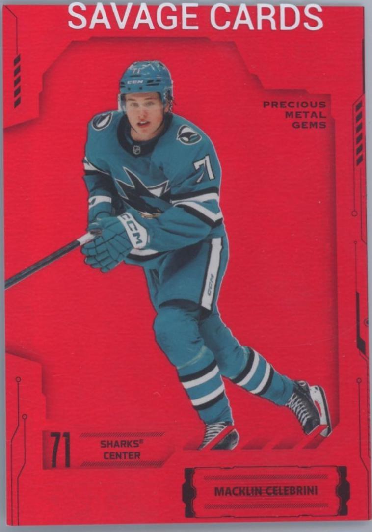 Macklin Celebrini [Red] #28