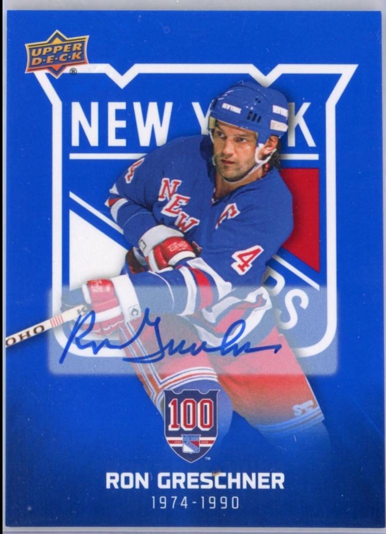 Ron Greschner [Blue Autograph] #18