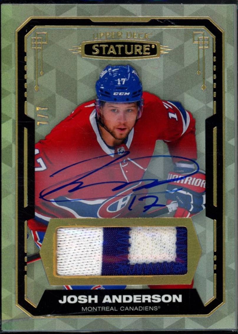 Josh Anderson [Design Variant Autograph Material] #75