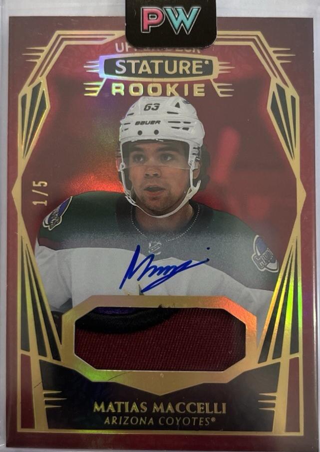 Matias Maccelli [Design Photo Variant Autograph Patch Red] #114