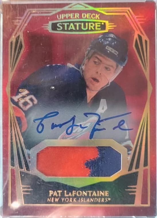 Pat LaFontaine [Design Variant Autograph Patch Red] #20