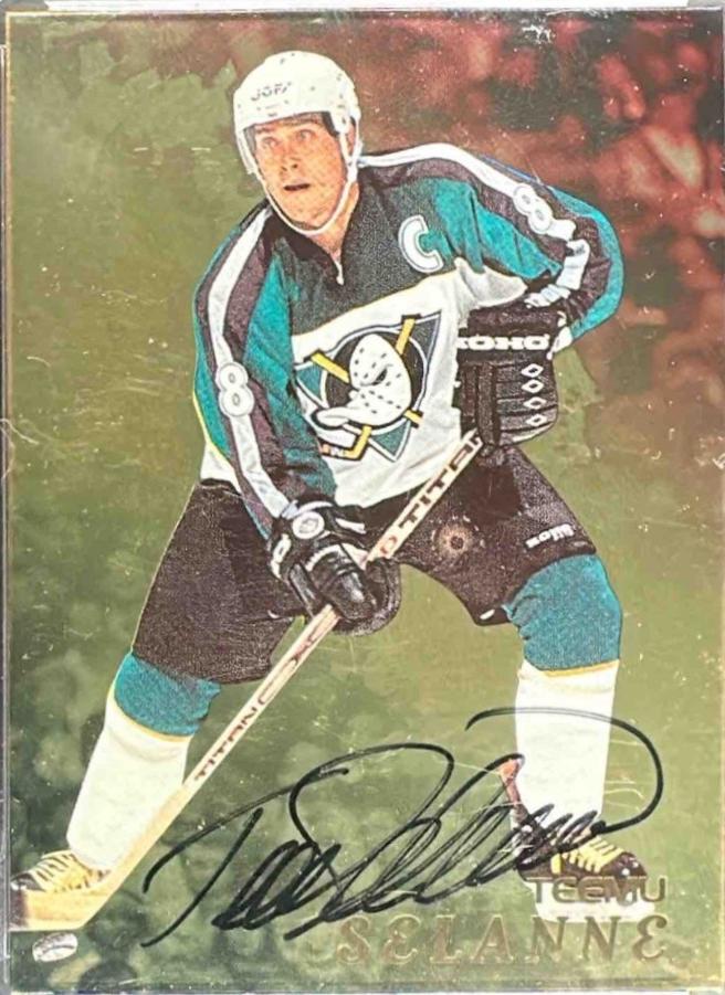 Teemu Selanne [Gold Autograph] #3