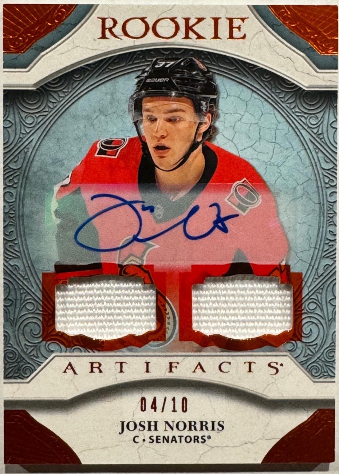 Josh Norris [Autograph Material Orange] #174