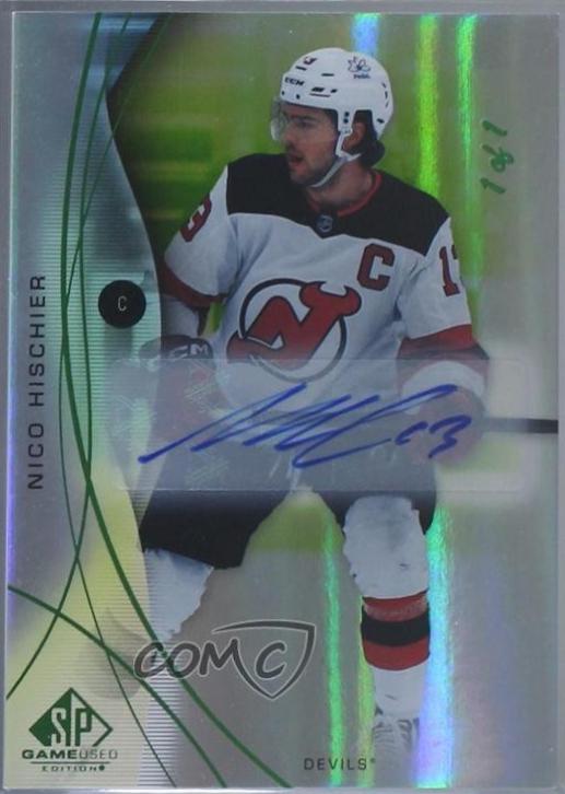 Nico Hischier [Green Autograph] #87
