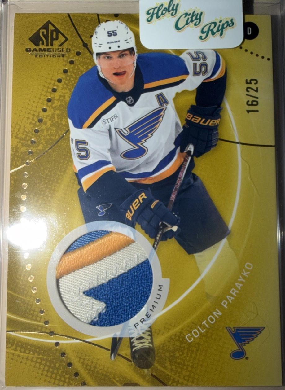 Colton Parayko [Gold Premium Memorabilia] #183