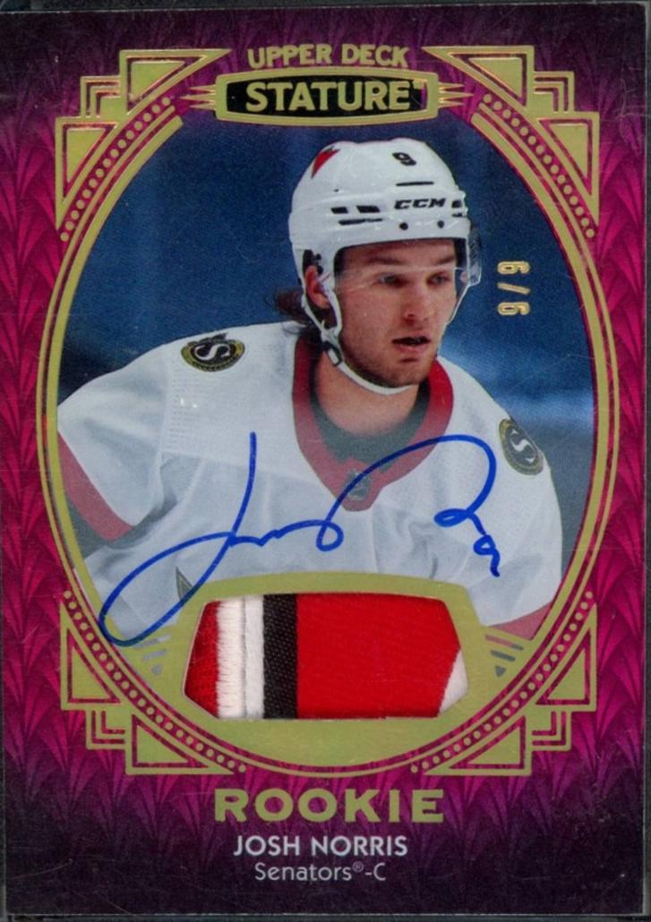 Josh Norris [Portrait Patch Red Autograph] #195