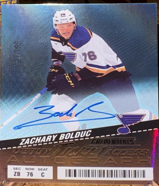 Zachary Bolduc [Autograph] #122