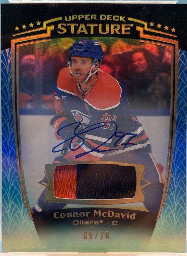 Connor McDavid [Blue Autograph Memorabilia] #19