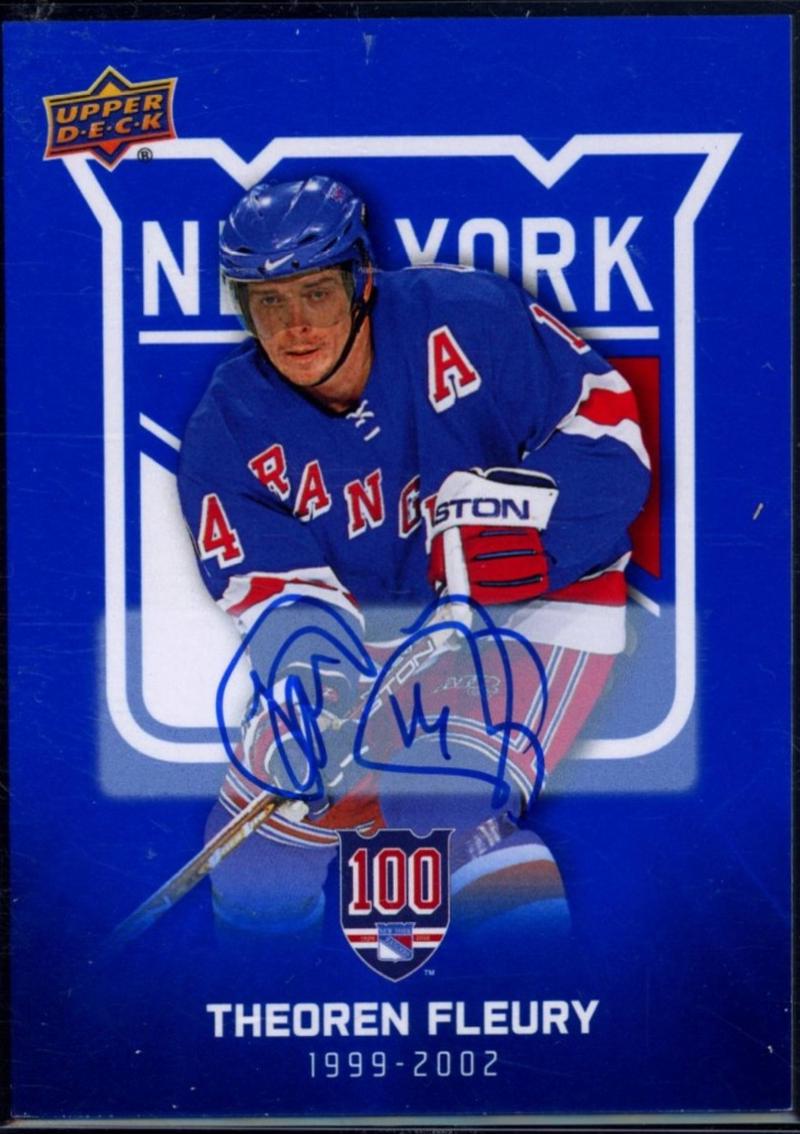 Theoren Fleury [Blue Autograph] #57