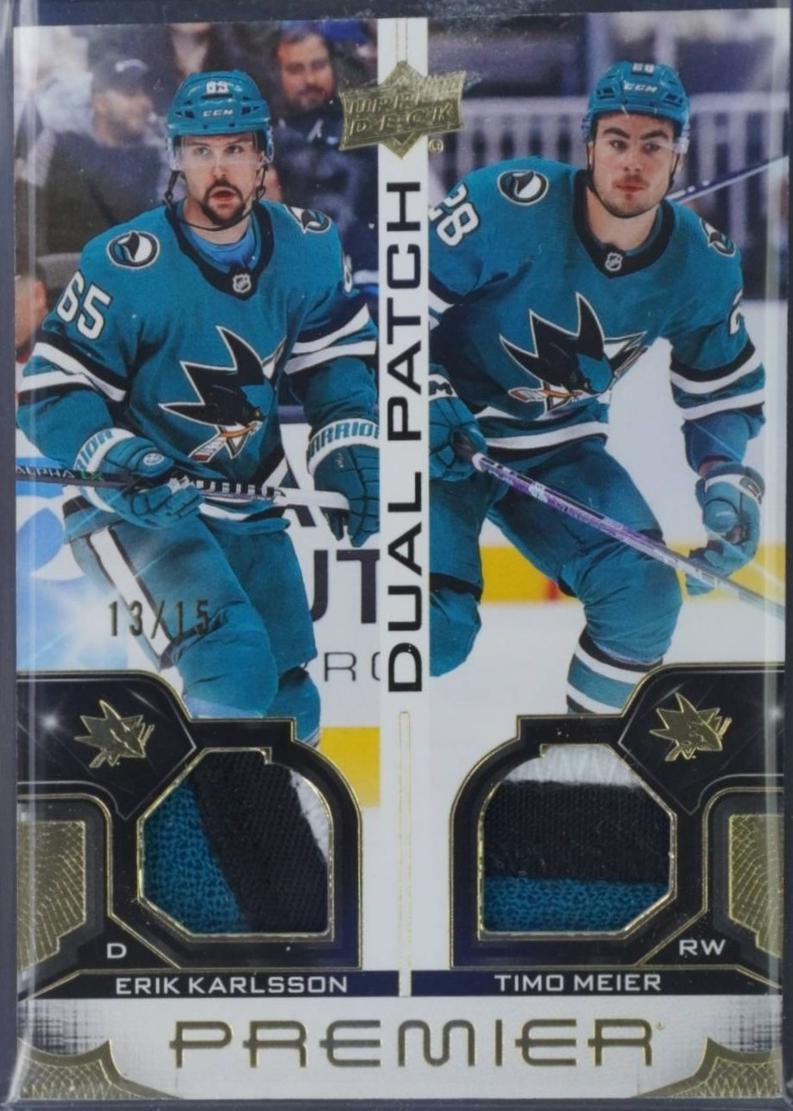 Erik Karlsson / Timo Meier [Patch] #PD-EKTM