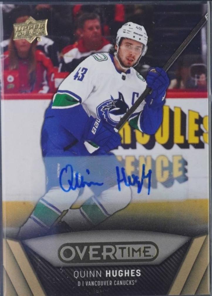 Quinn Hughes [Gold Foil Autograph] #20