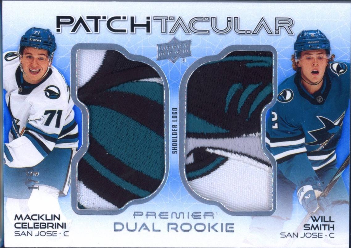Macklin Celebrini / Will Smith [Blue Shoulder Logo] #DRPT-CS