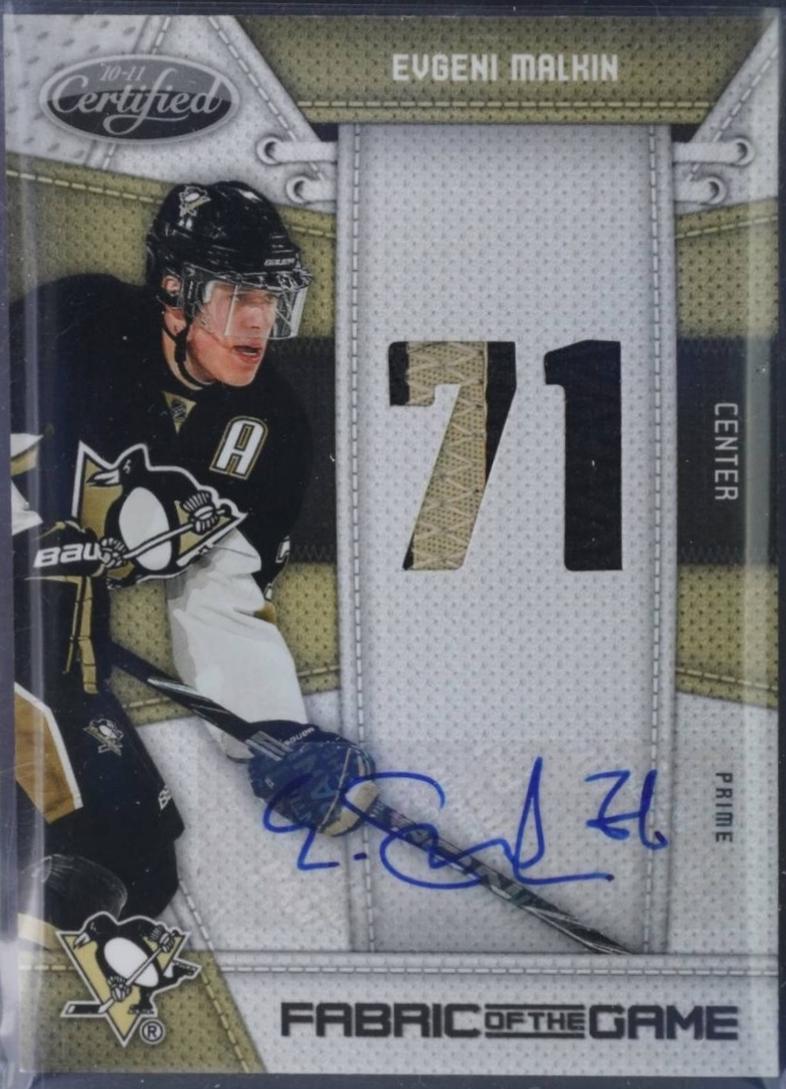 Evgeni Malkin [Jersey Number Autograph] #EM