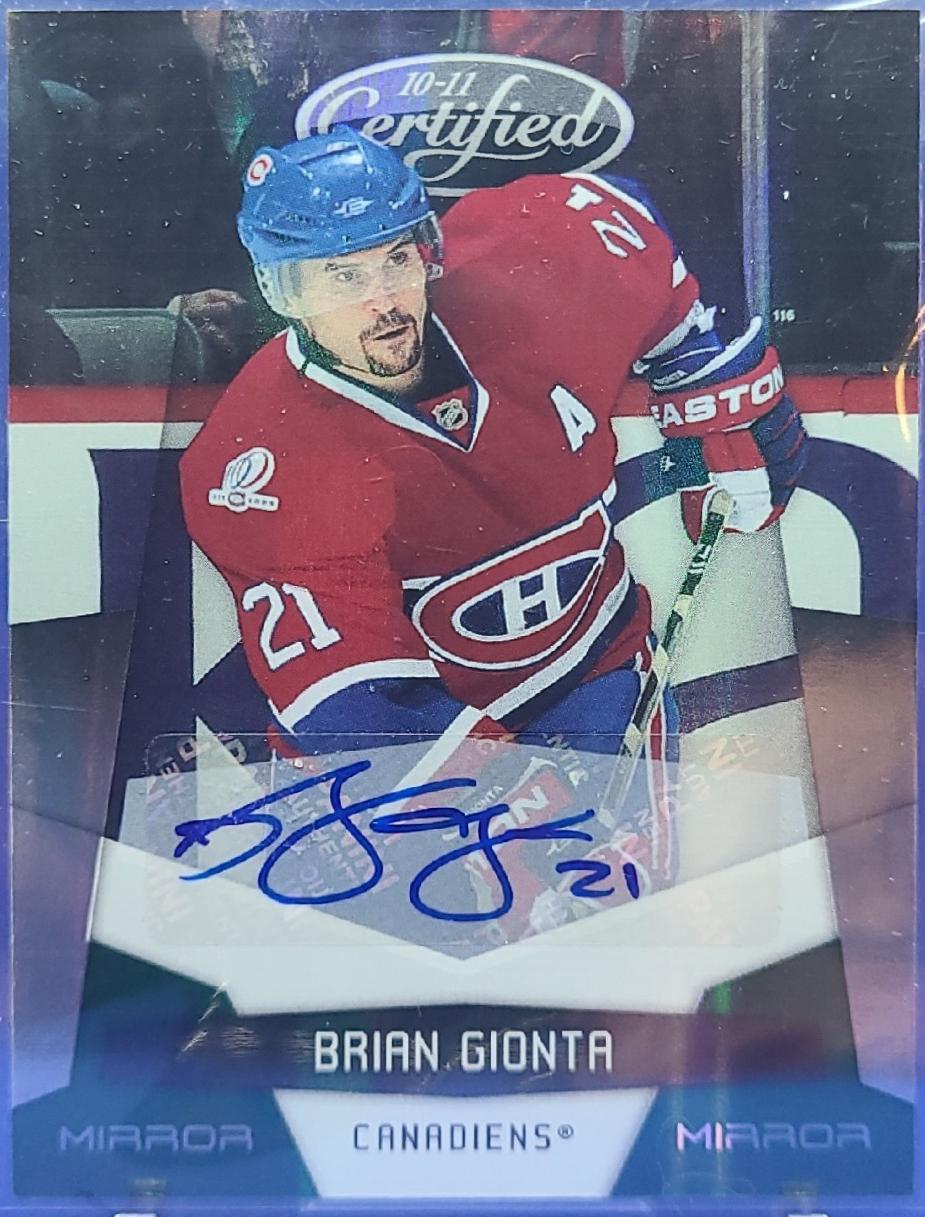 Brian Gionta [Mirror Emerald Signature] #79