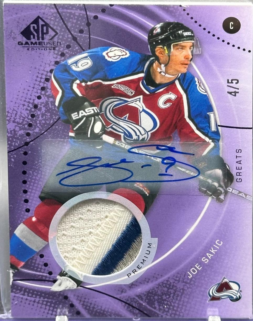 Joe Sakic [Purple Autograph] #107