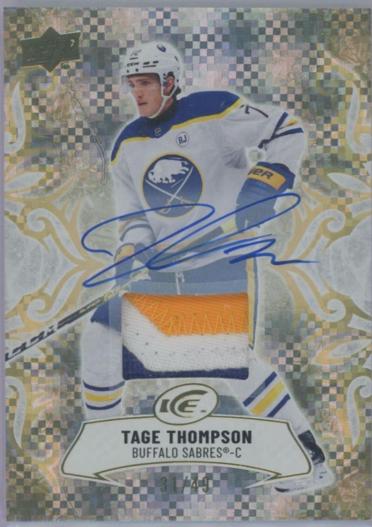 Tage Thompson [Gold Patch Auto] #56