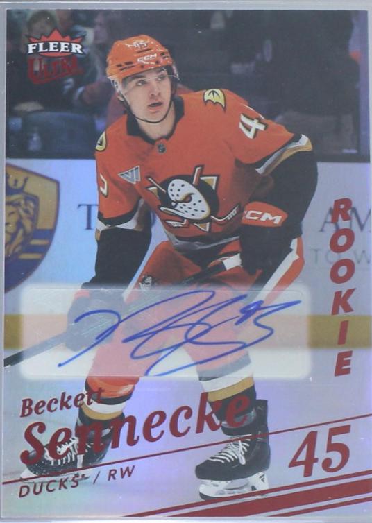 Beckett Sennecke [Red Rainbow Foil Auto] #193