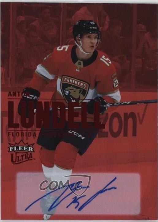 Anton Lundell [Rainbow Foil Autograph] #49