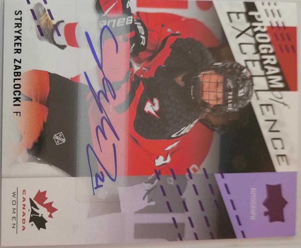 Stryker Zablocki [Signature] #105