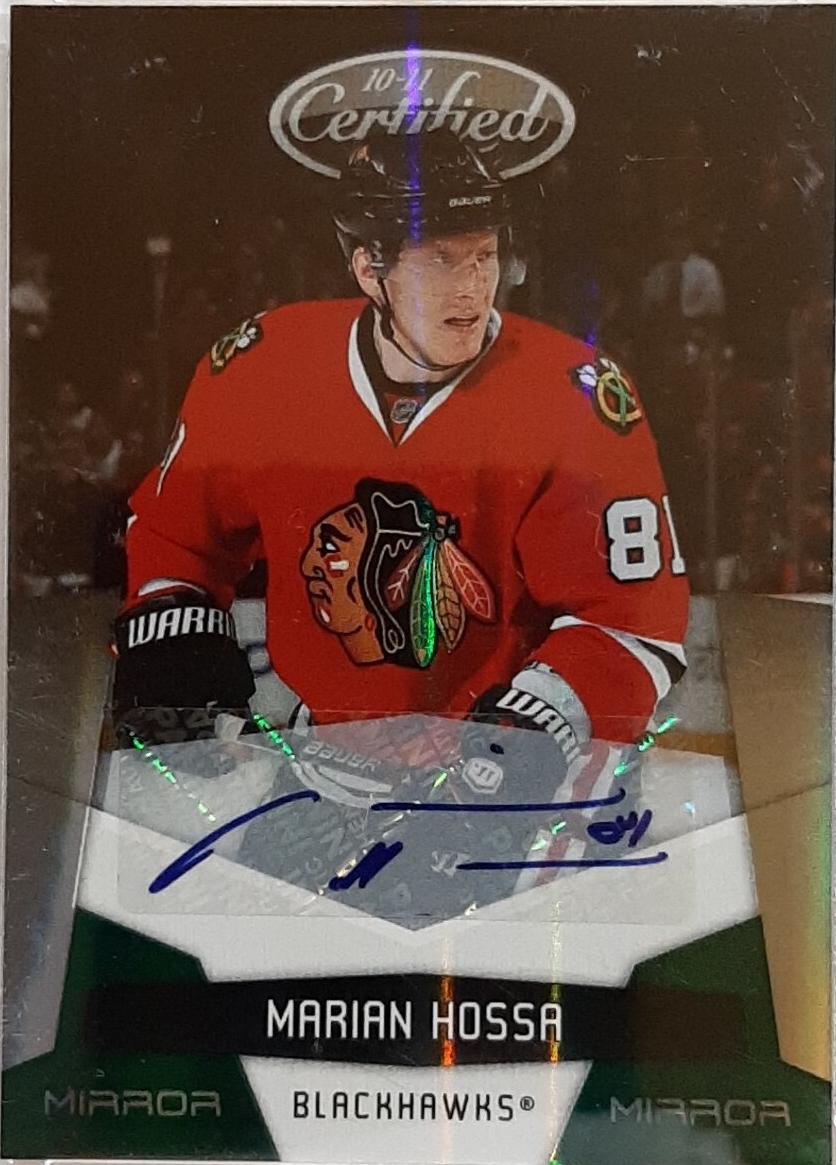 Marian Hossa [Mirror Emerald Signature] #36