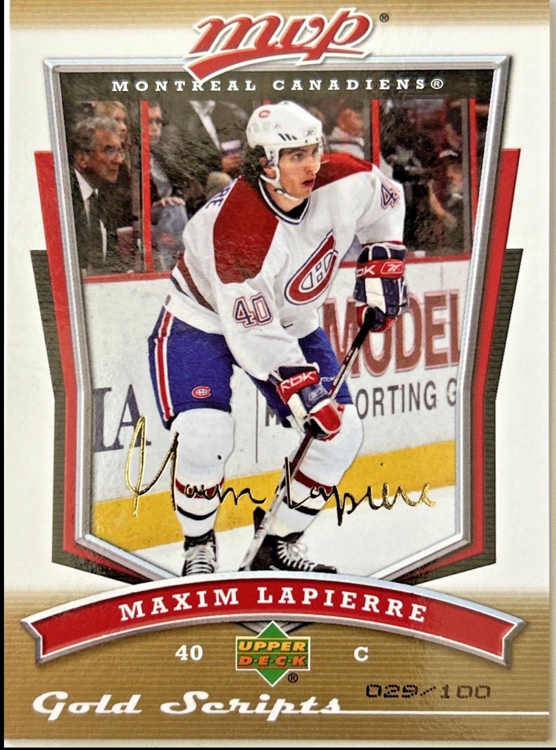 Maxim Lapierre [Gold Script] #60