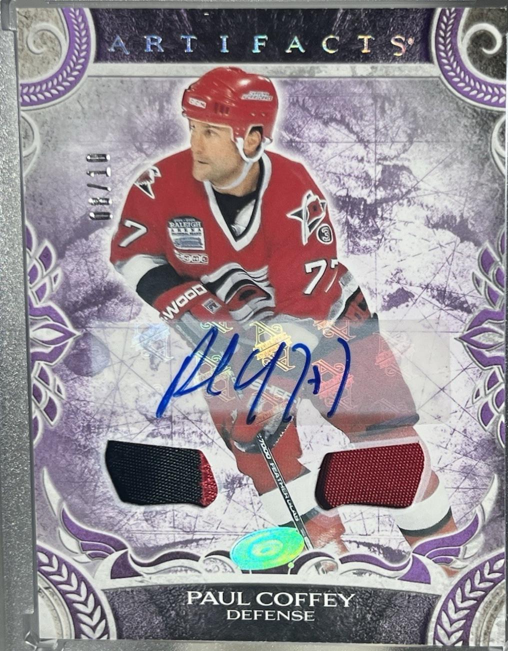 Paul Coffey [Material Purple Autograph] #163