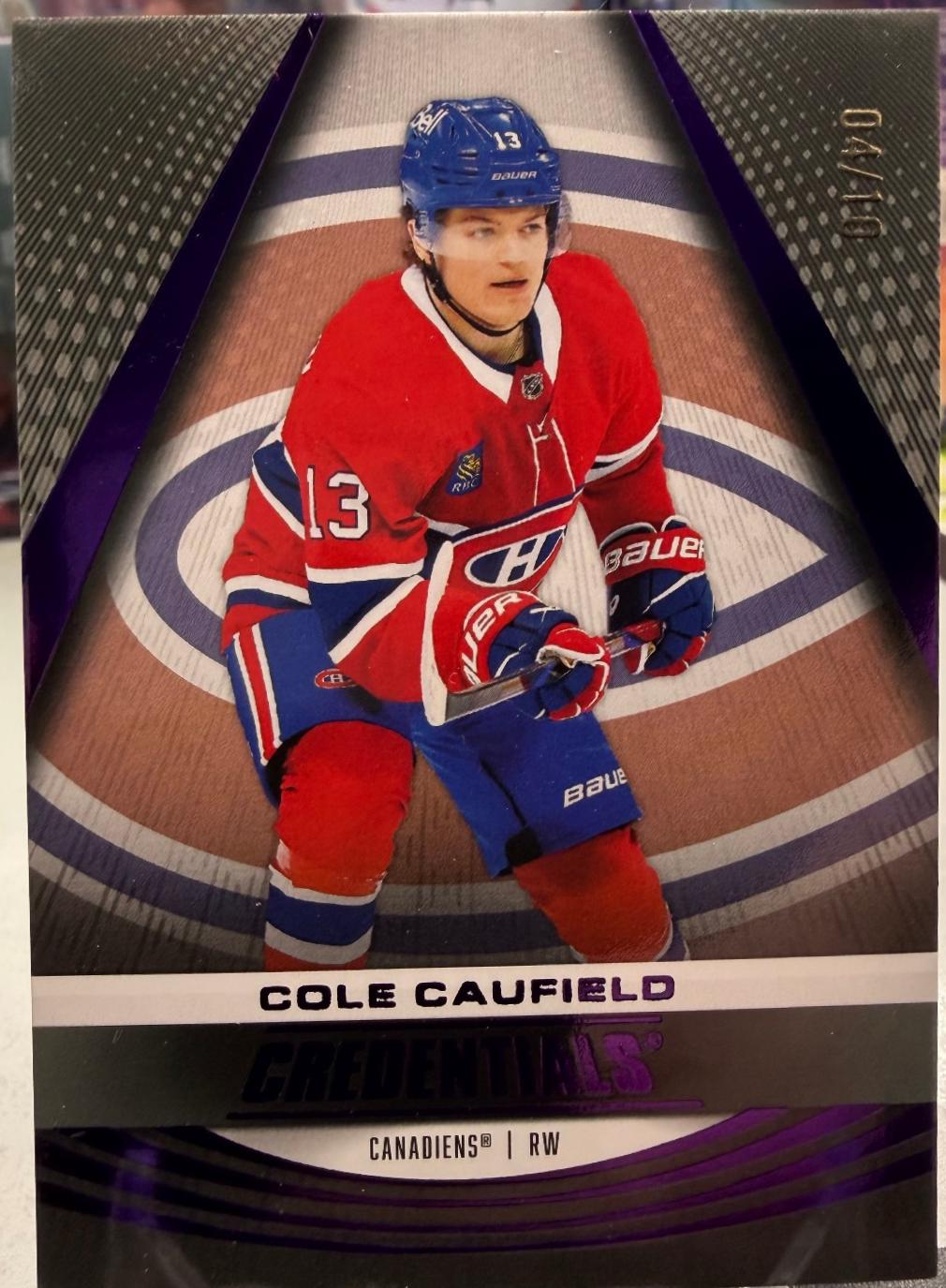 Cole Caufield [Purple] #13