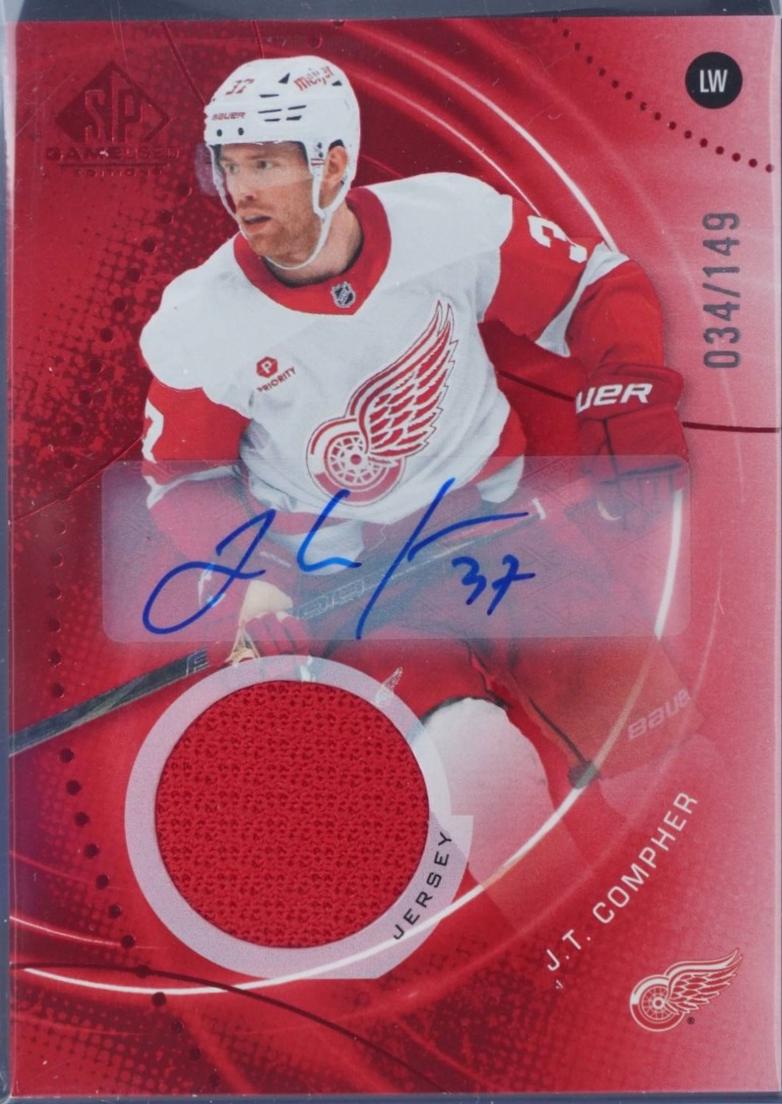 J.T. Compher [Red Auto Jersey] #180