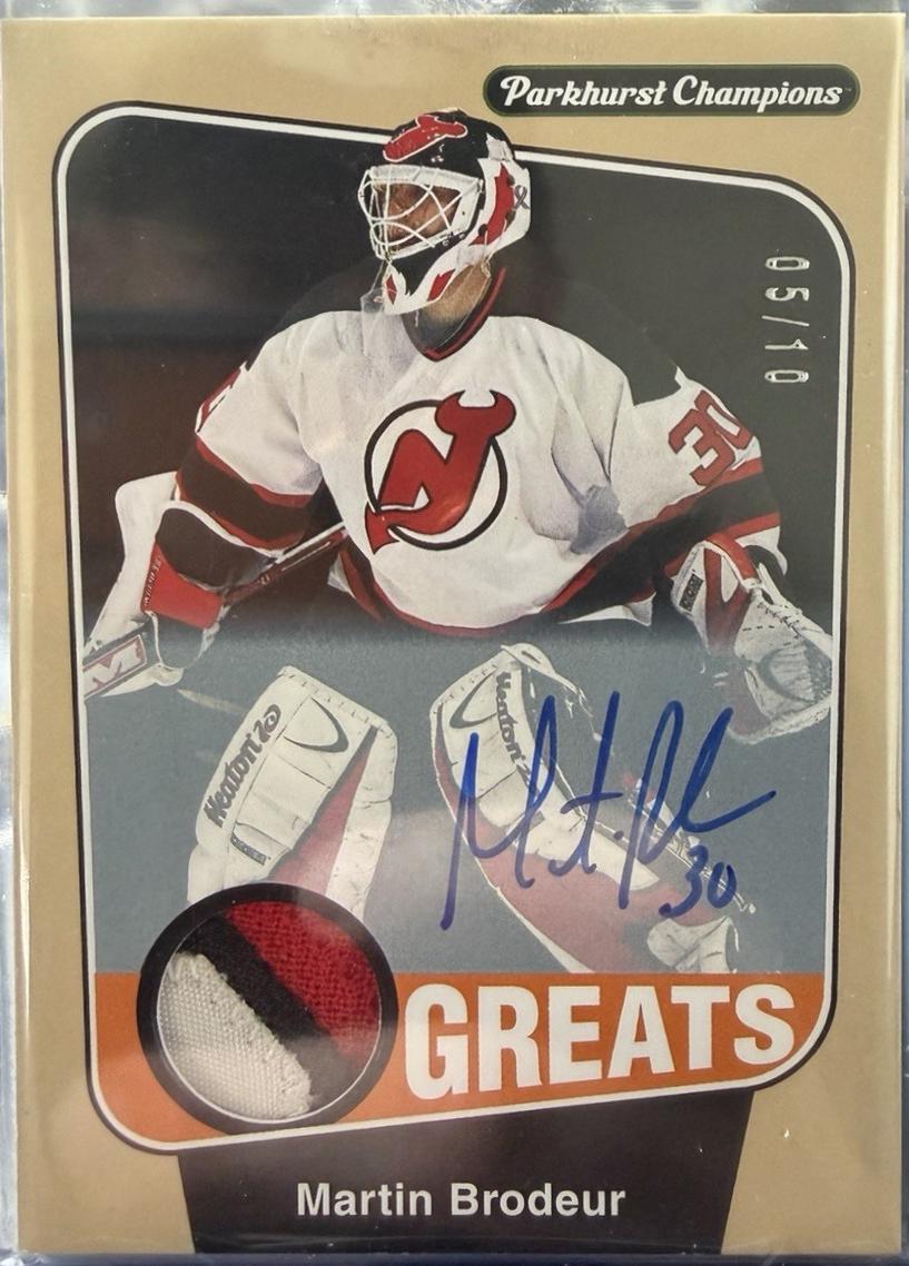 Martin Brodeur [Greats Patch Autograph] #298