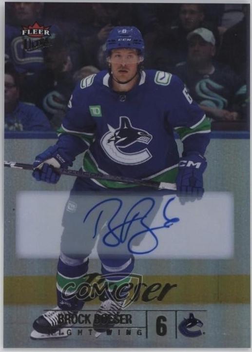 Brock Boeser [Rainbow Foil Autograph] #18