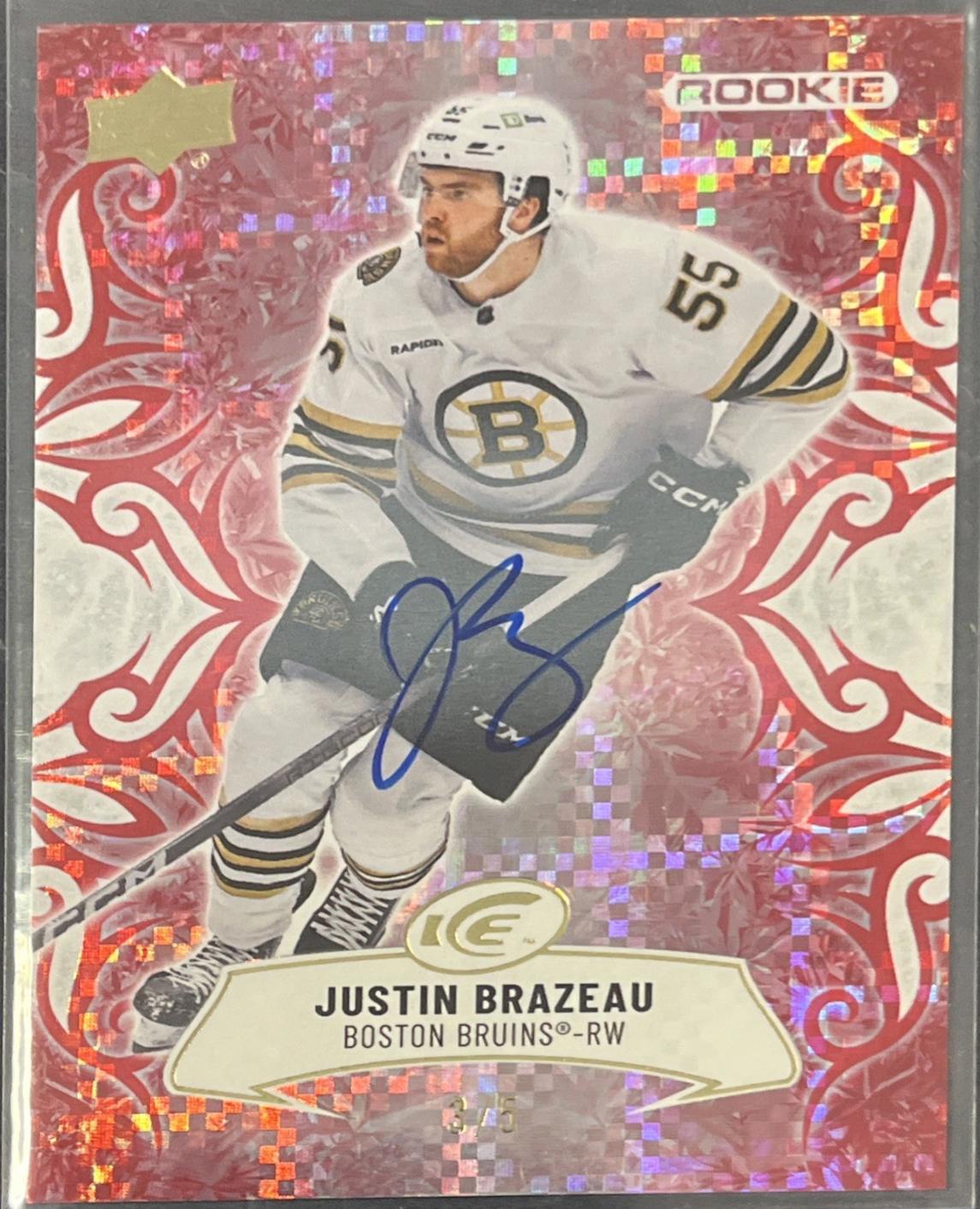 Justin Brazeau [Red Autograph] #105